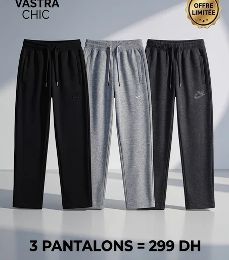 Pack de 3 Pantalons Premium =  299 DH