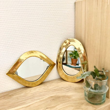 5 Petits miroirs suspendu