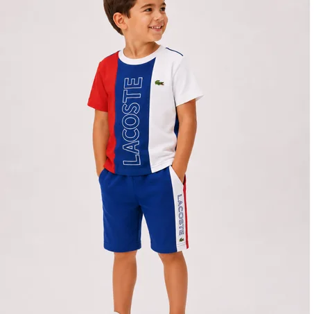 T-shirt + Short   LACOSTE  (   12  ANS )