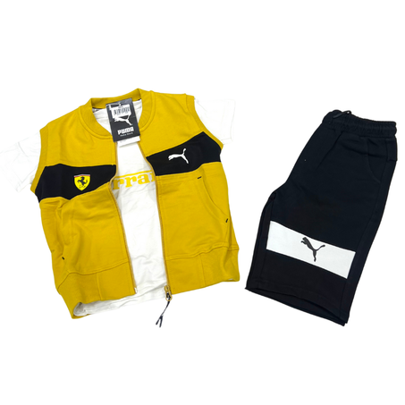 Gilet + T-shirt + Short   PUMA  ( 6 10  ANS )
