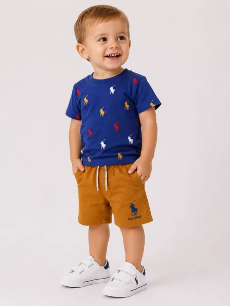 T-shirt + Short   RALPH LAUREN ( 1  2 3 ans  )
