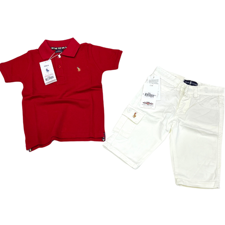 POLO + SHORT RALPH LAUREN (  8 ans )