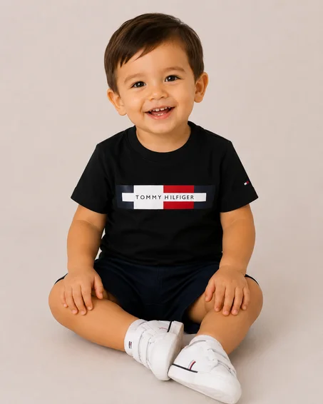 T-shirt Tommy Hilfiger ( 3 ans ) noir