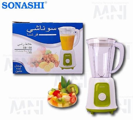 Sonashi Blender; mixeur sur socle 400w 2 vitesses SB-158