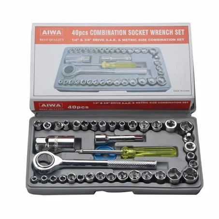 40pcs combination socket wrench set