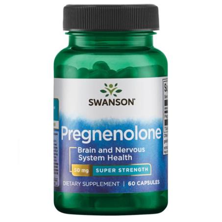 SWANSON PREGNENOLONE SUPER STÄRKE 50 MG 60 KAPSELN