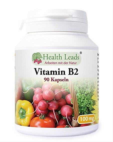 HEALTH LEADS VITAMIN B2 RIBOFLAVIN 100MG X 90 KAPSELN