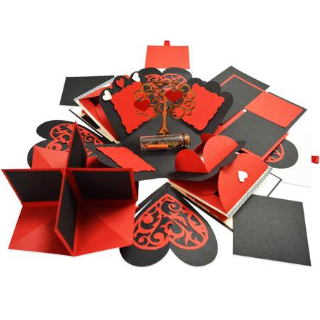 Explosion Box Gift for Anniversary Scrapbook DIY Photo Album