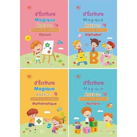 4 دفاتر لتعلم الكتابة و الرياضيات – الفرنسية