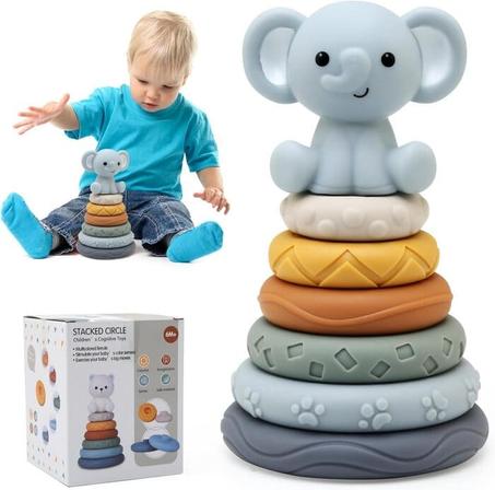 خواتم بيبي المتراصة – آمن و صالح للأطفال ابتداءا من 6 أشهر