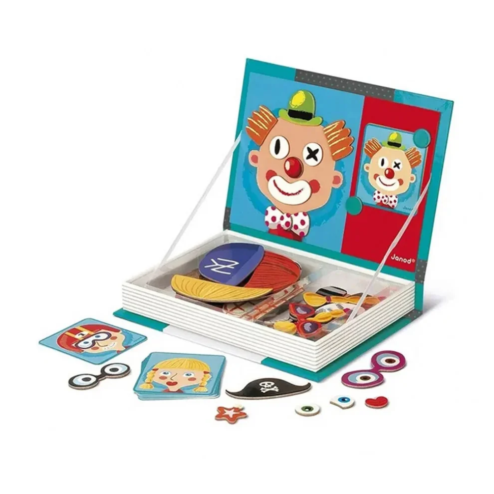 كتاب اللعبة المغناطيسية لتشكيل الوجوه – 79 قطعة