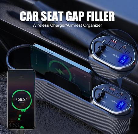 منظم وشاحن سلكي ولاسلكي للسيارة متعدد الوظائف