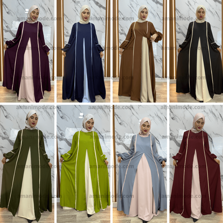 حجاب الأناقة المميز من قطعتين (ليطاي 38-52)