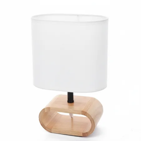 Lampe de Table Élégante en Bois Naturelr
