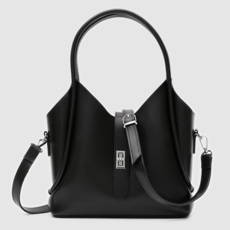 حقيبة يد سيندي وحقيبة كروس باللون الأسود