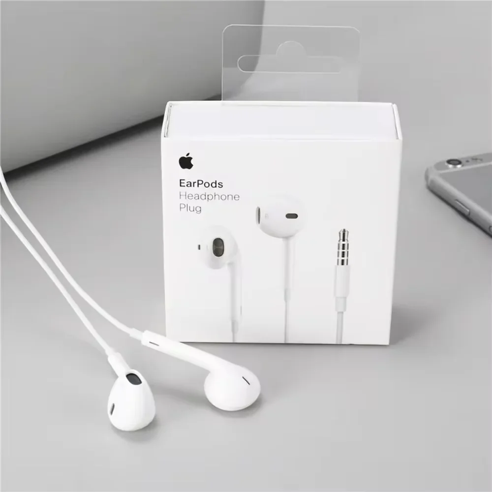 3.5mm سماعات أبل سلكية صوت واضح وعالي بمنفذ   | Apple Wired Earphones  🎧
