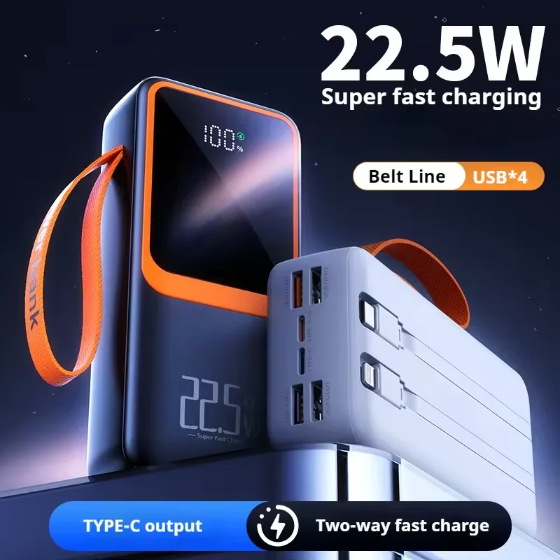 Power Bank DUNSPIN 30000mAh🔋  – ⚡ باور بانك سريع ومثالي للسفر