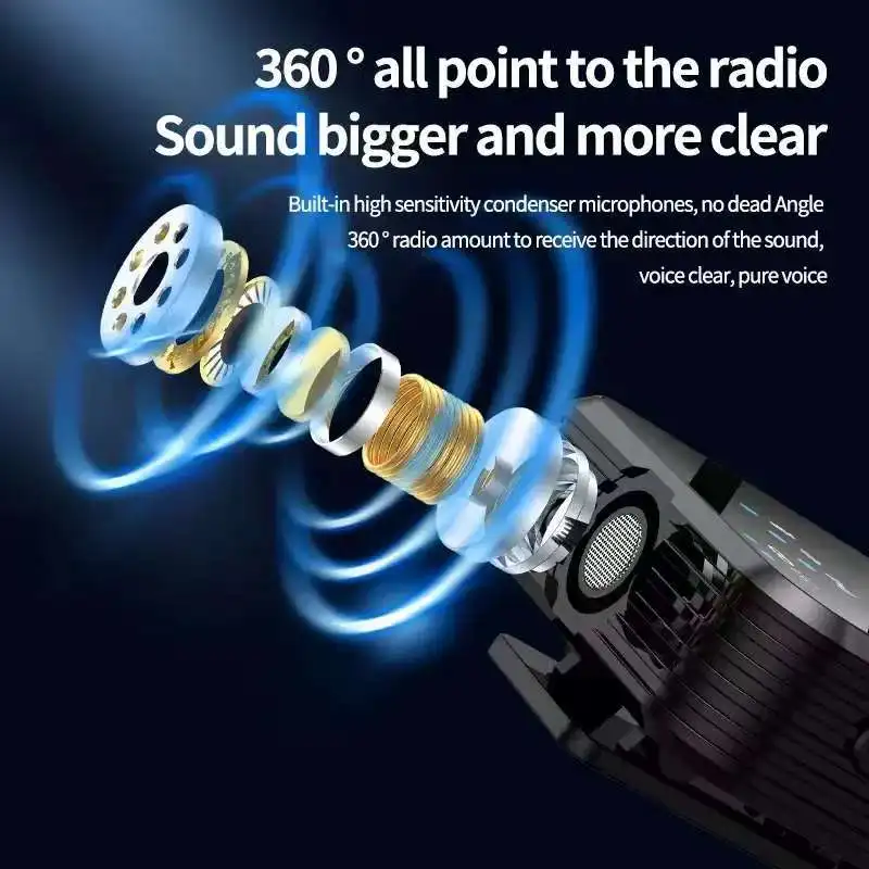 🎤 Wireless F15 Microphone Dual Mic | ميكروفون لاسلكي مع Noise Reduction للتصوير والبث المباشر