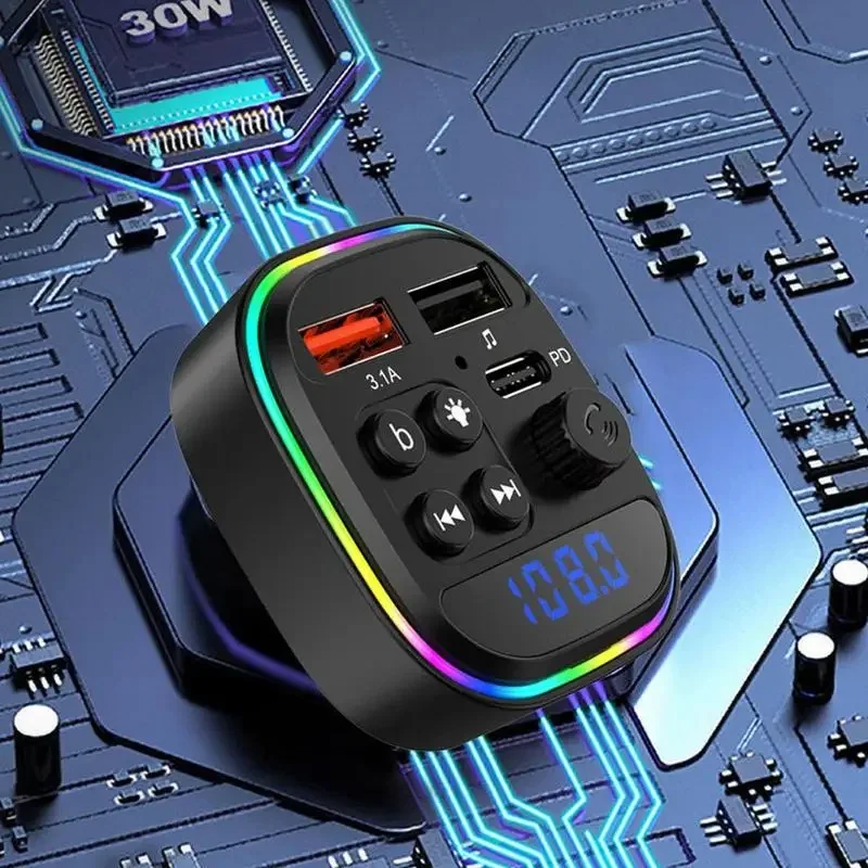 جهاز بث لاسلكي للسيارة | Wireless Car FM Transmitter 🚗🔌