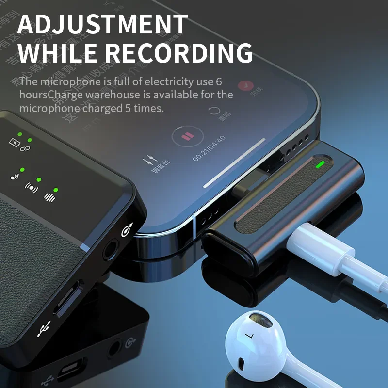 🎤 SX8 Wireless Microphone - Noise Reduction | ميكروفون لاسلكي للتصوير والبث المباشر مع تقنية عزل الضوضاء