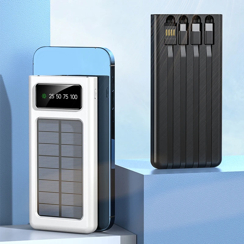 باور بانك بطاقة شمسية | Solar Wireless ☀️ Power Bank 20W Fast Charging