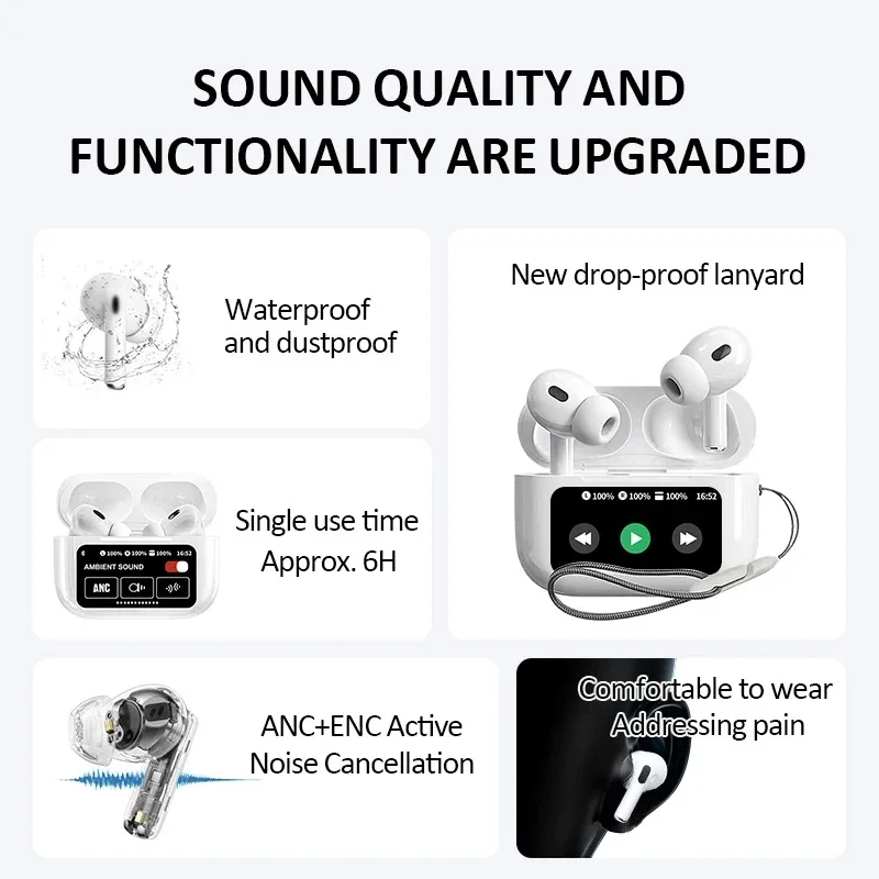 🎧 AirPods 2 Pro Bluetooth Earphones | سماعات لاسلكية بجودة عالية و صوت نقي