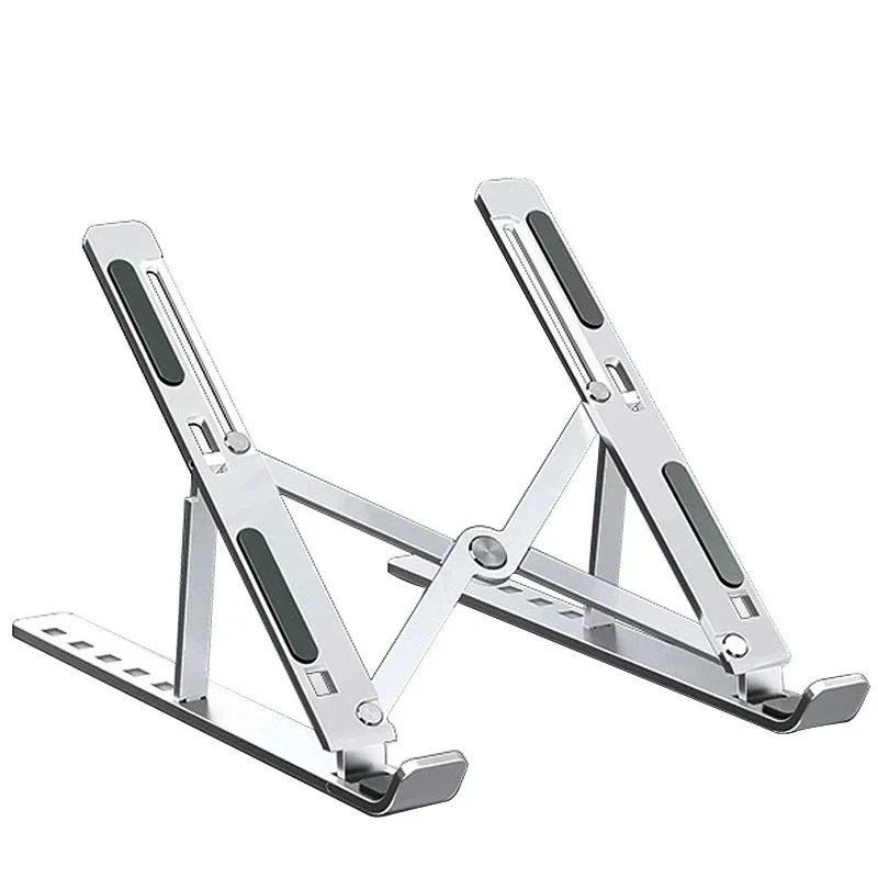 Laptop Stand Adjustable 💻 | حامل لابتوب ألمنيوم قابل للطي