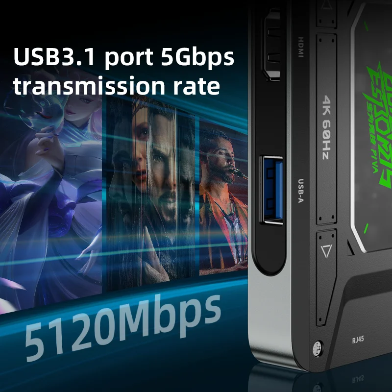 Piva DS7 7-in-1 Dock 🔌– Adapter محول 7 في 1 متعدد المنافذ لجميع أجهزة الكمبيوتر والهاتف