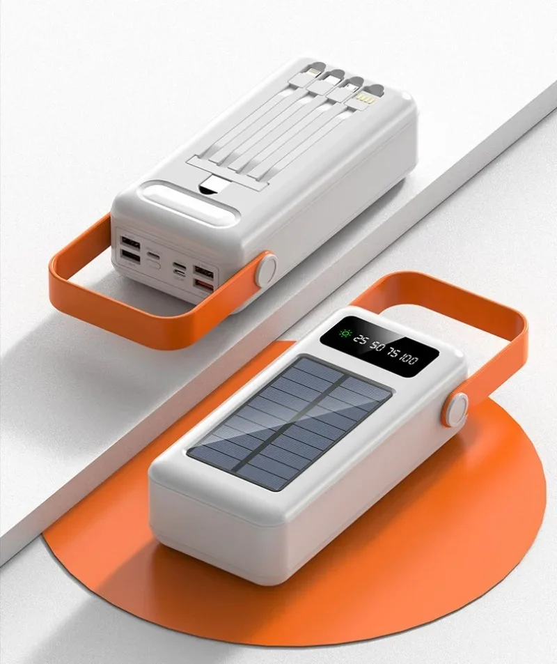 باور بانك شمسي محمول بسعة كبيرة | Solar Power Bank Outdoor & Camping