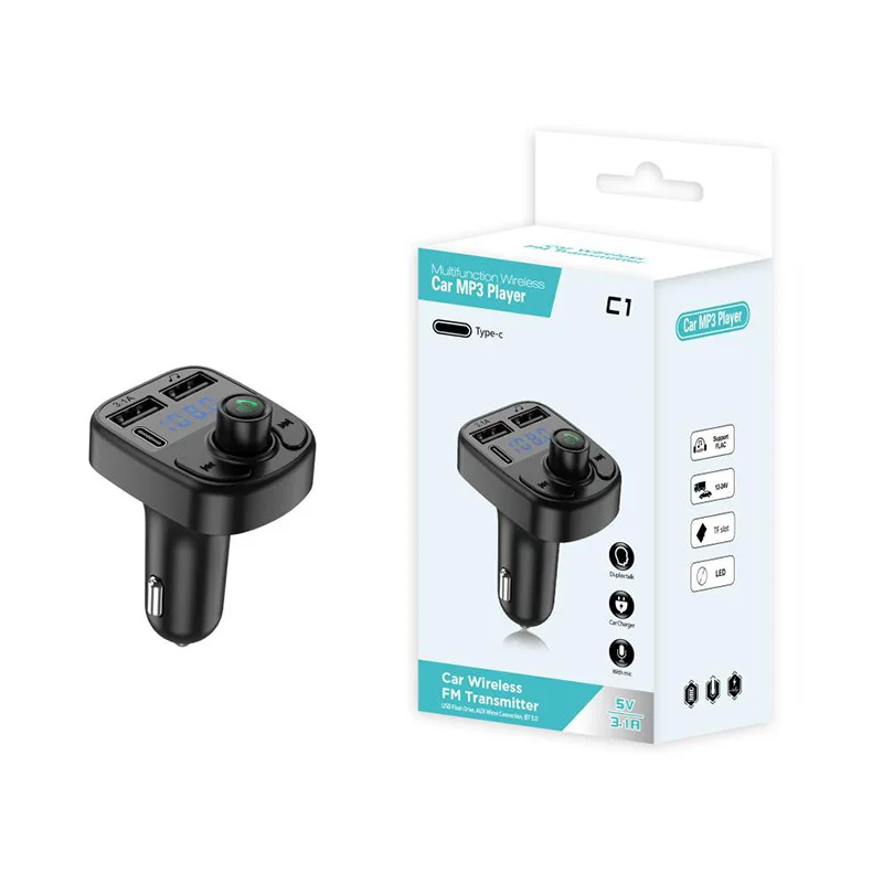 🎧 مشغل موسيقى + شاحن سريع | Car Bluetooth MP3 Player 20W