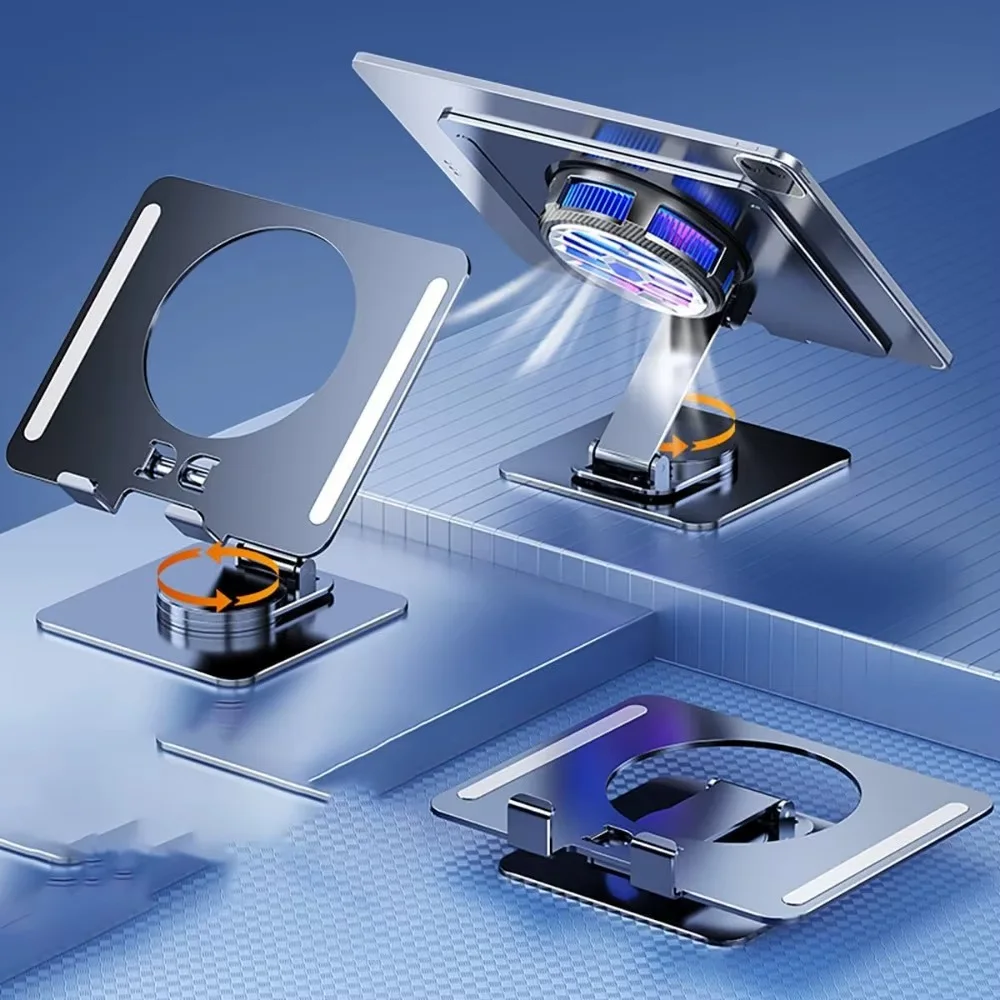 iPad & Tablet Stand 360° Adjustable 🔄 | حامل ألمنيوم قابل للطي