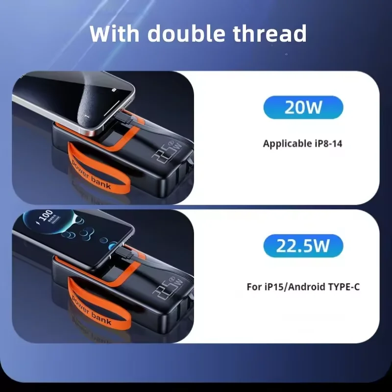 Power Bank DUNSPIN 30000mAh🔋  – ⚡ باور بانك سريع ومثالي للسفر