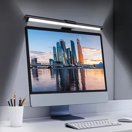 LED Monitor Light Bar – 💡 حماية العين لجلسات طويلة أمام الكمبيوتر