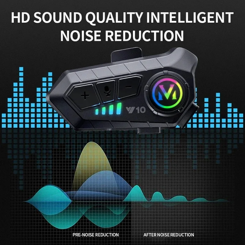 سماعة خوذة دراجة نارية | Motorcycle Helmet Bluetooth Headset Bluetooth