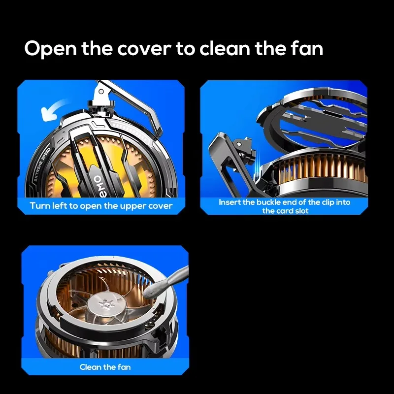 مبرد CX07 من MEMO – تبريد الهاتف والتابلت 15W مع إضاءة RGB