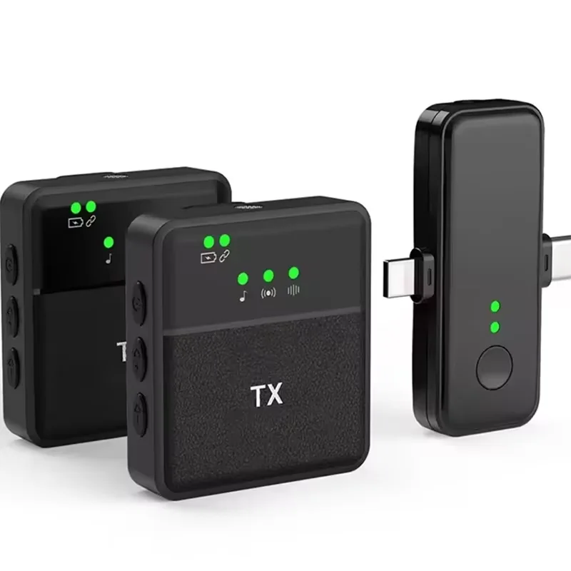 🎤 SX8 Wireless Microphone - Noise Reduction 2in1 | ميكروفون لاسلكي للتصوير والبث المباشر مع تقنية عزل الضوضاء