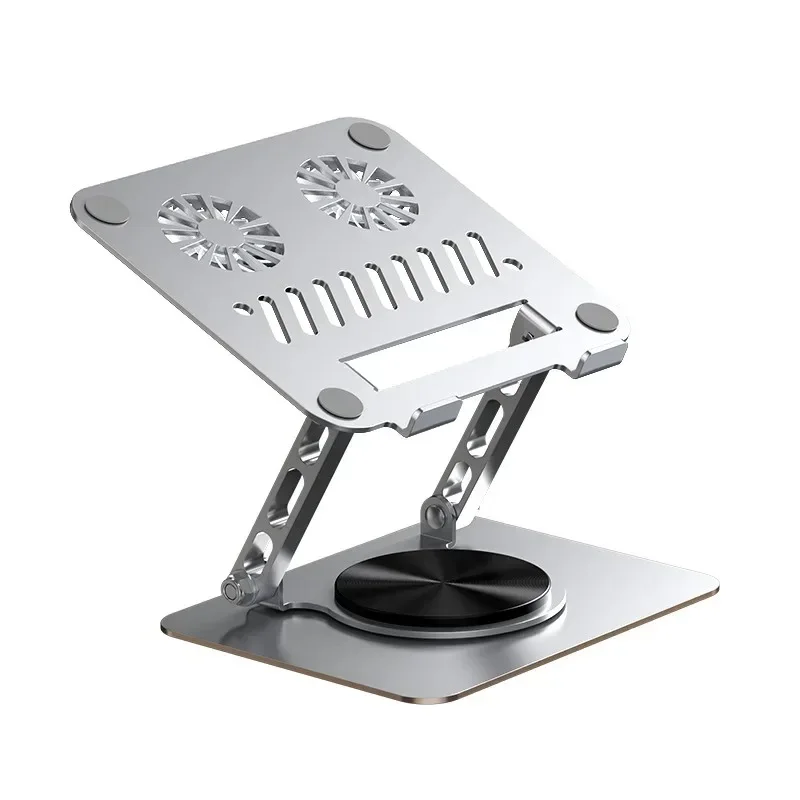 Full Metal Laptop Stand 💻 | ❄️حامل لابتوب قابل للطي مع دوران 360° مع تبريد وصامت