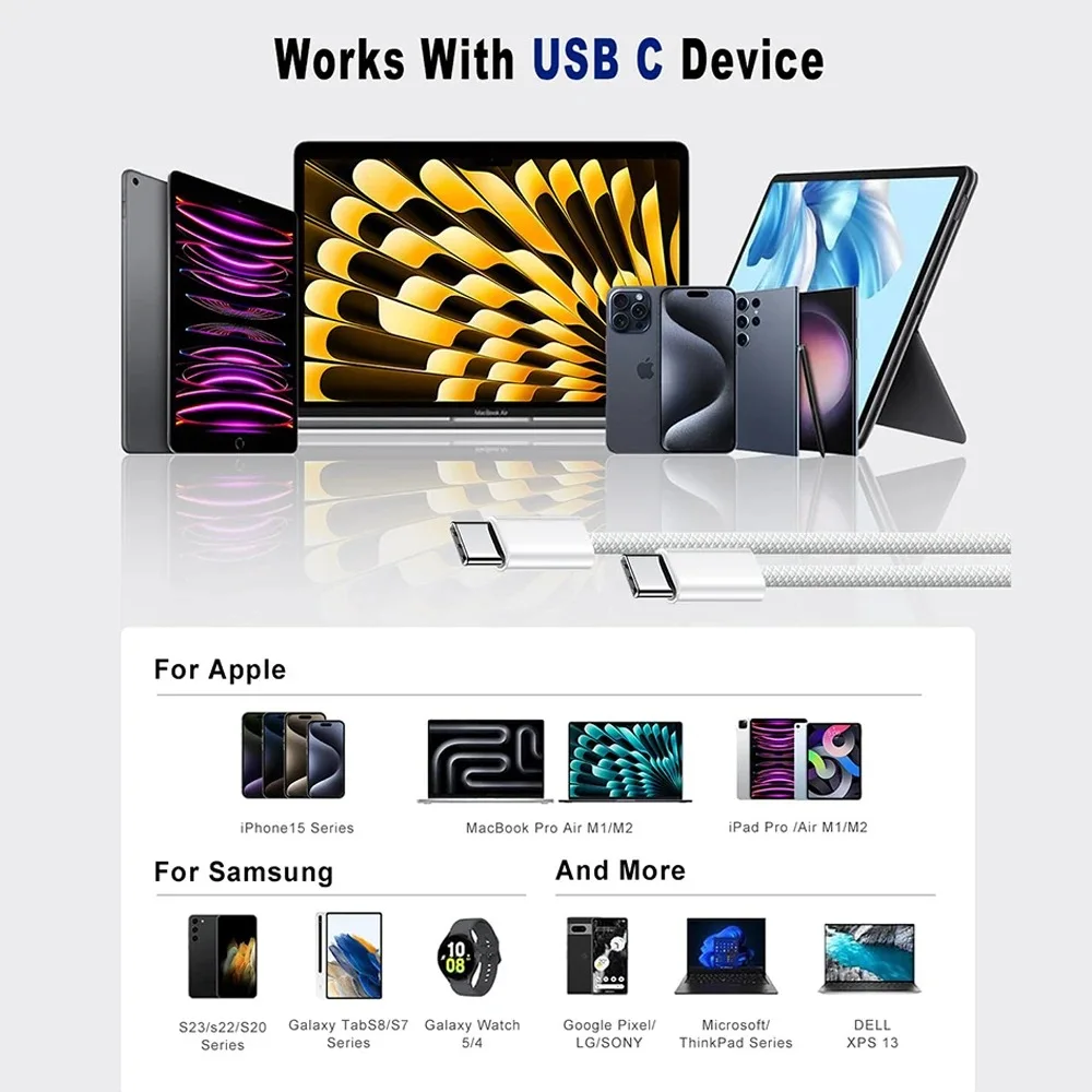 كابل شحن عالي السرعة ومتين | Cable Type-C 60W ⚡