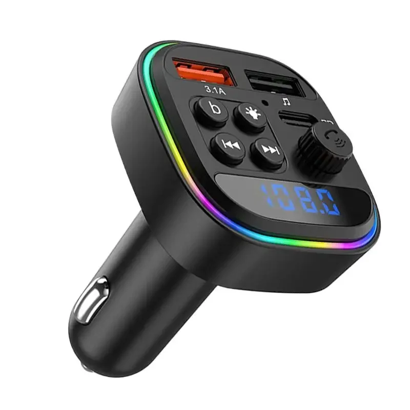 جهاز بث لاسلكي للسيارة | Wireless Car FM Transmitter 🚗🔌