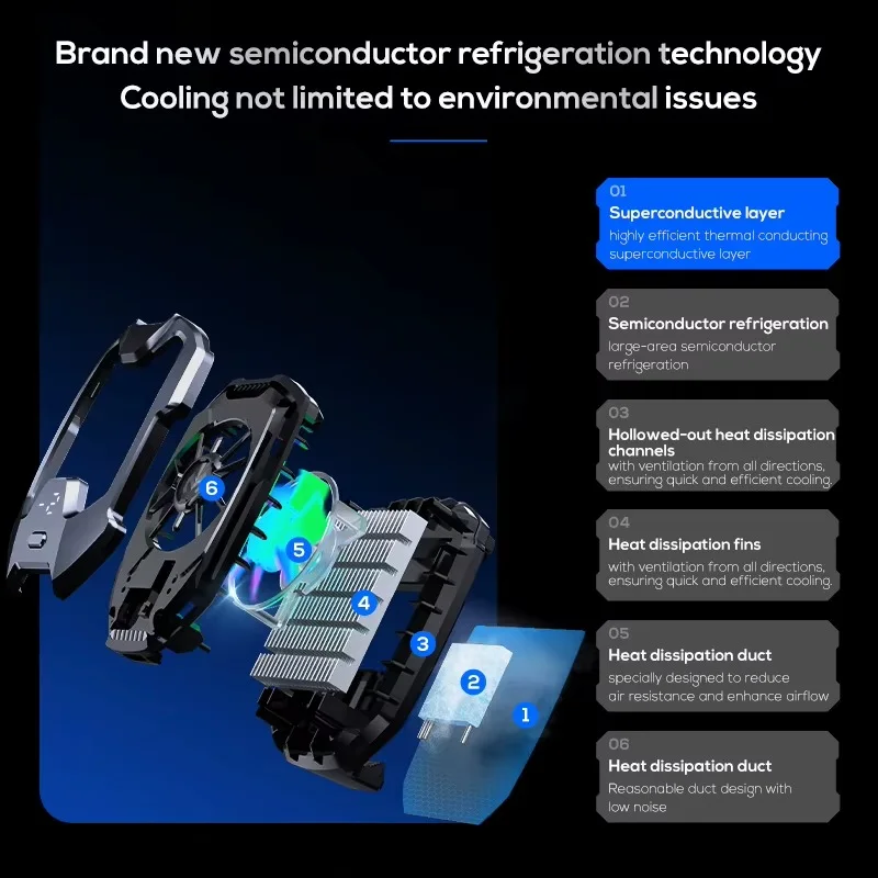 مُبرّد MEMO DL-A8 – Mobile Phone Cooler 15W للألعاب