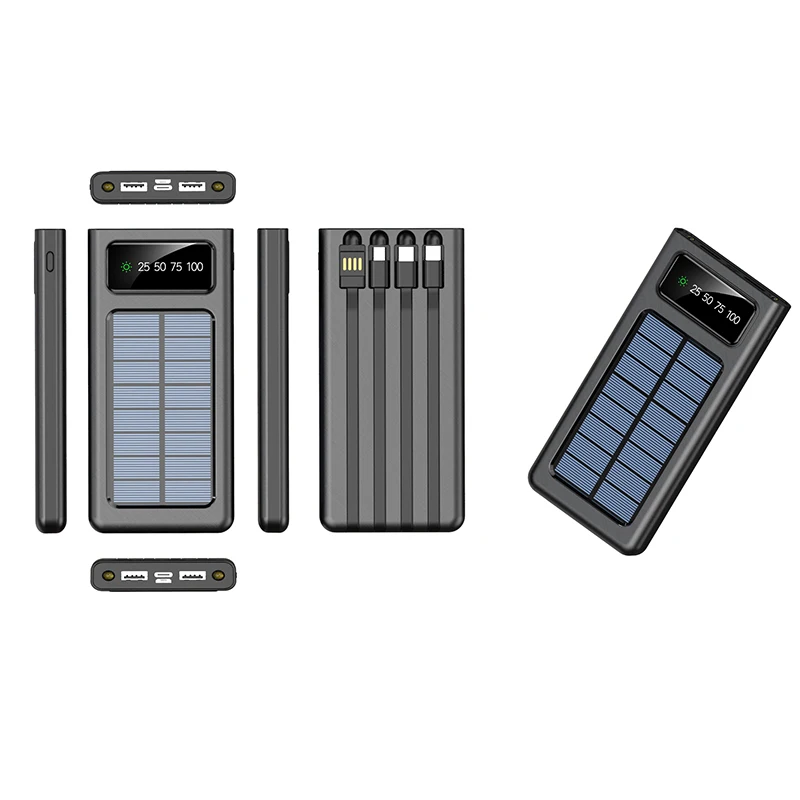 باور بانك بطاقة شمسية | Solar Wireless ☀️ Power Bank 20W Fast Charging