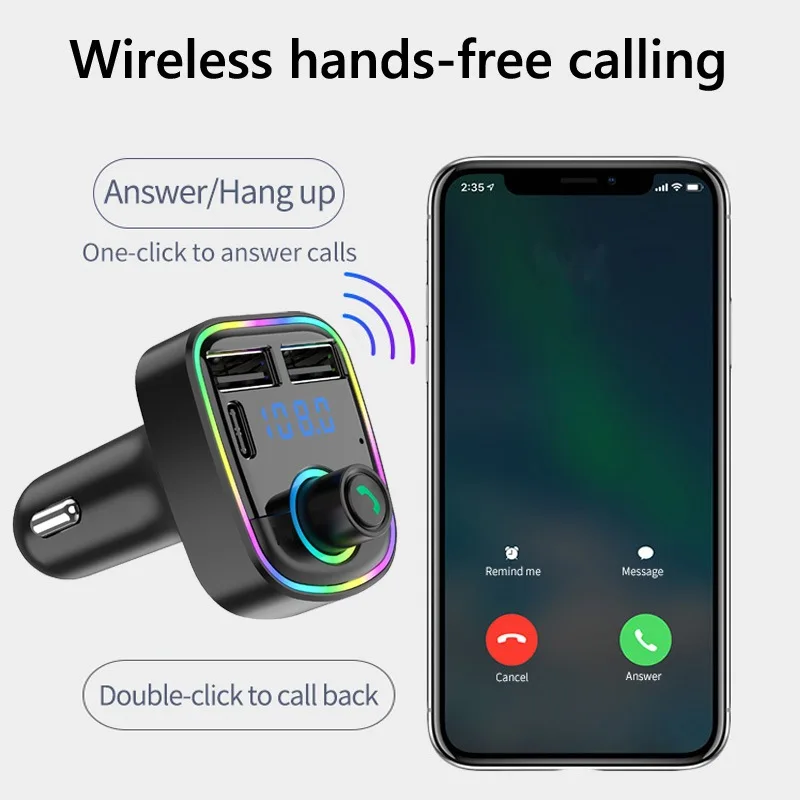 🎧 مشغل موسيقى + شاحن سريع | Car Bluetooth MP3 Player 20W