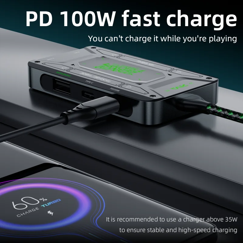 Piva DS7 7-in-1 Dock 🔌– Adapter محول 7 في 1 متعدد المنافذ لجميع أجهزة الكمبيوتر والهاتف