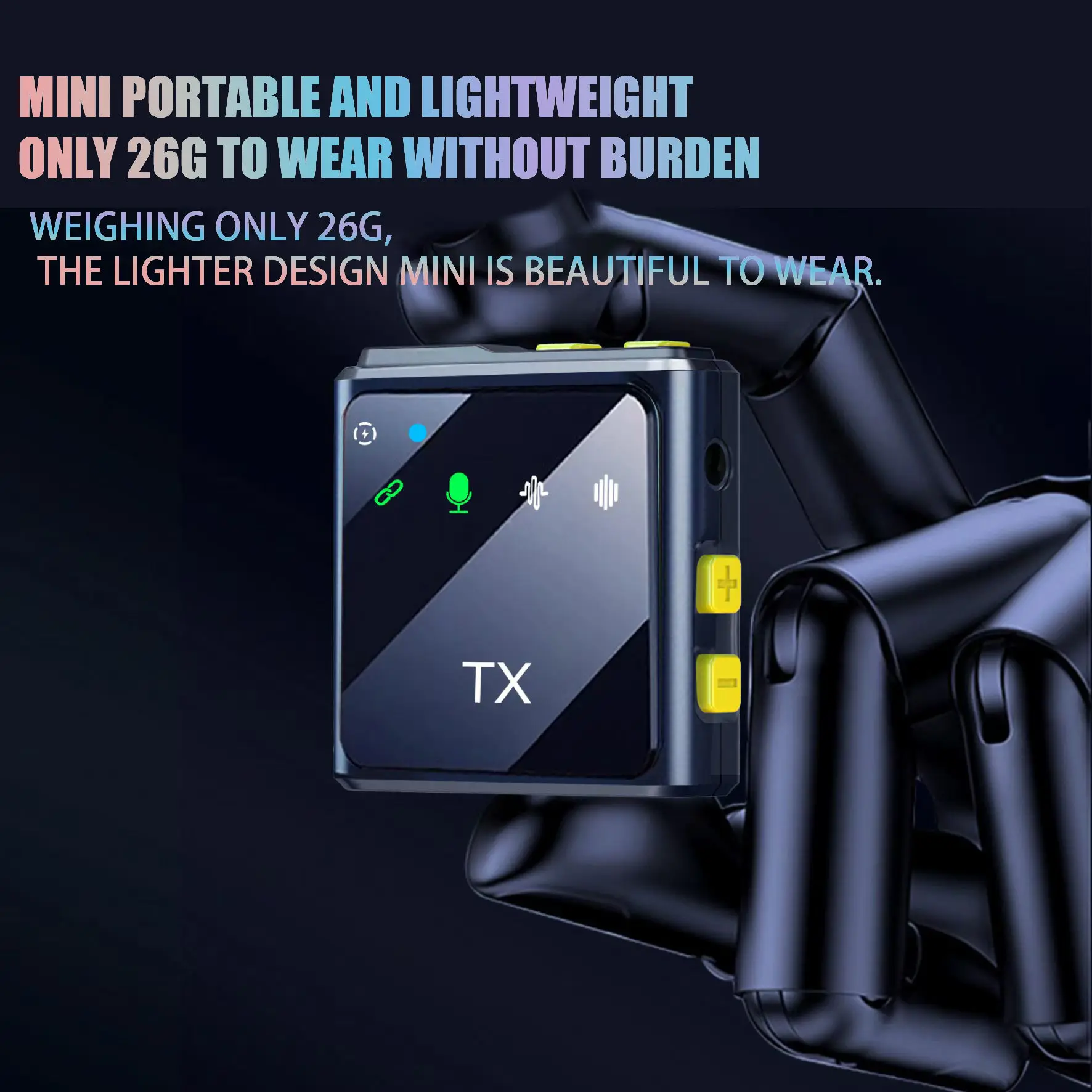 🎙️ R8 Wireless Microphone | ميكروفون تسجيل صوت احترافي للهاتف والكاميرا