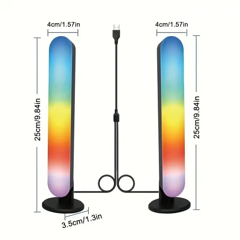 Ambient RGB Light Bar – ✨💡إضاءة  للديكور المكتبي أو المنزلي