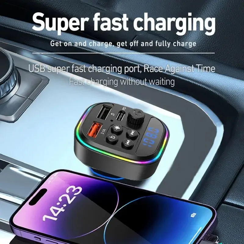 جهاز بث لاسلكي للسيارة | Wireless Car FM Transmitter 🚗🔌