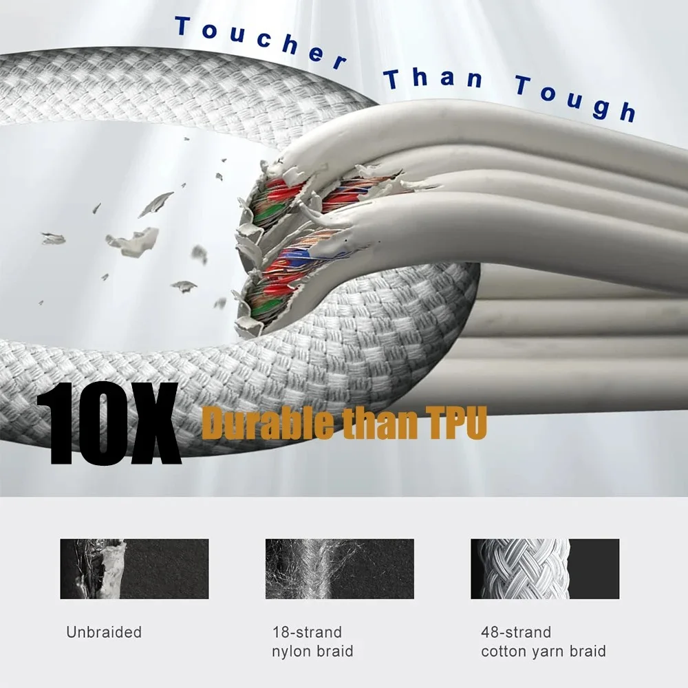 كابل شحن عالي السرعة ومتين | Cable Type-C 60W ⚡