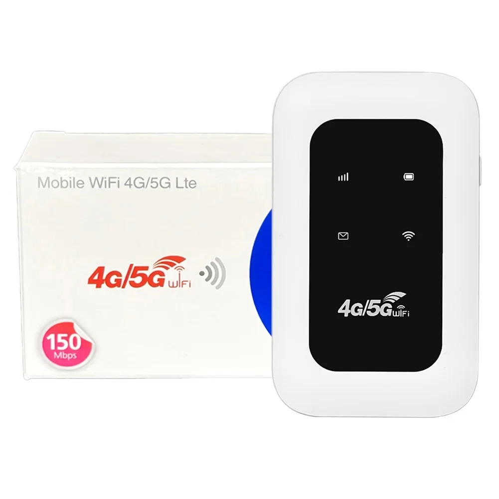 جهاز واي فاي محمول للمنزل والسفر | Portable 4G/5G Mobile WiFi Router 150Mbps 🔋