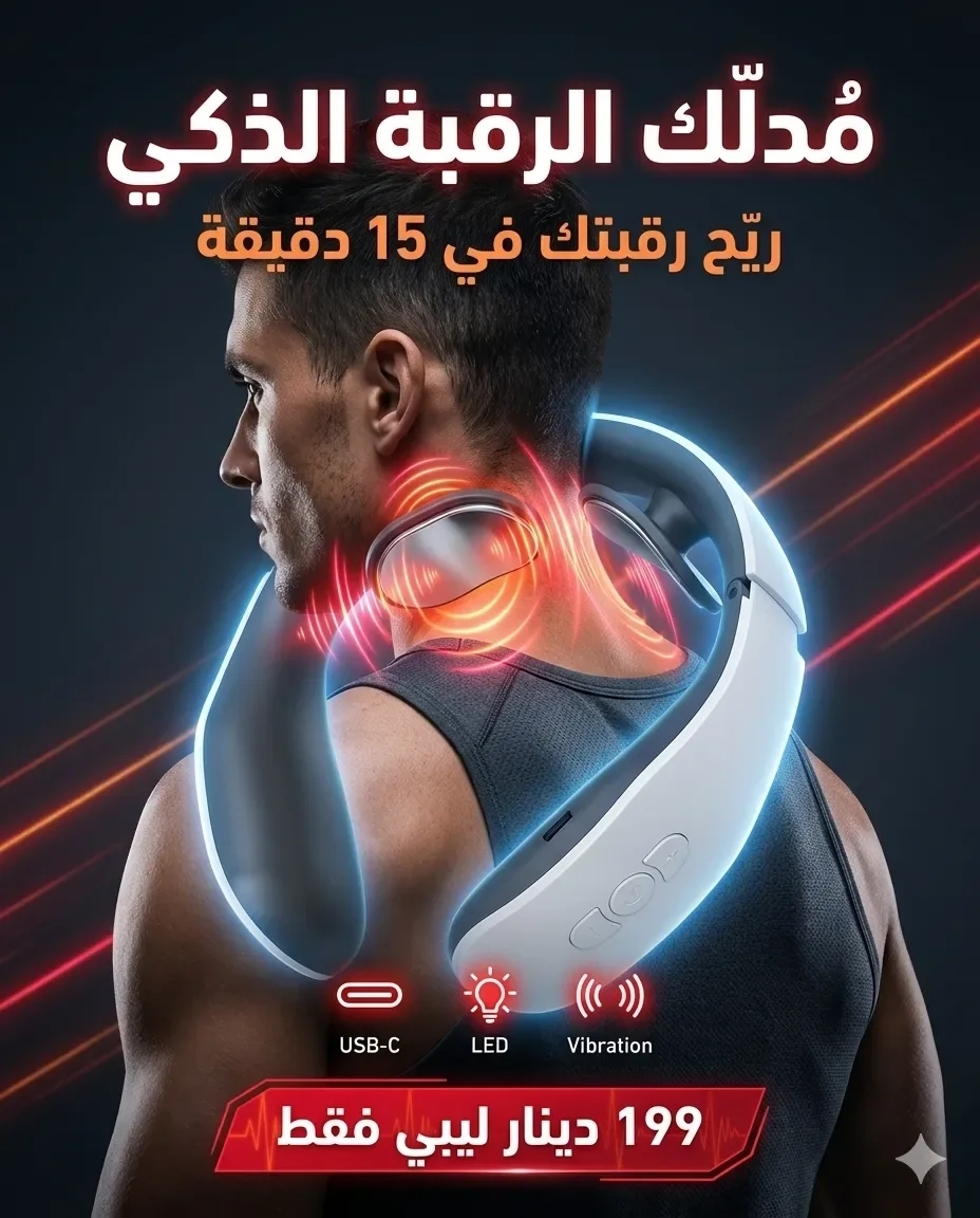 جهاز تدليك الرقبة الكهربائي الاهتزازي