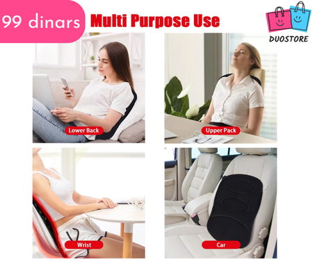 Coussin de siège de massage avec fonction de vibration et de chauffage, masseur complet de vibration de roulement de pétrissage de dos de cou de corps pour la maison, de voiture